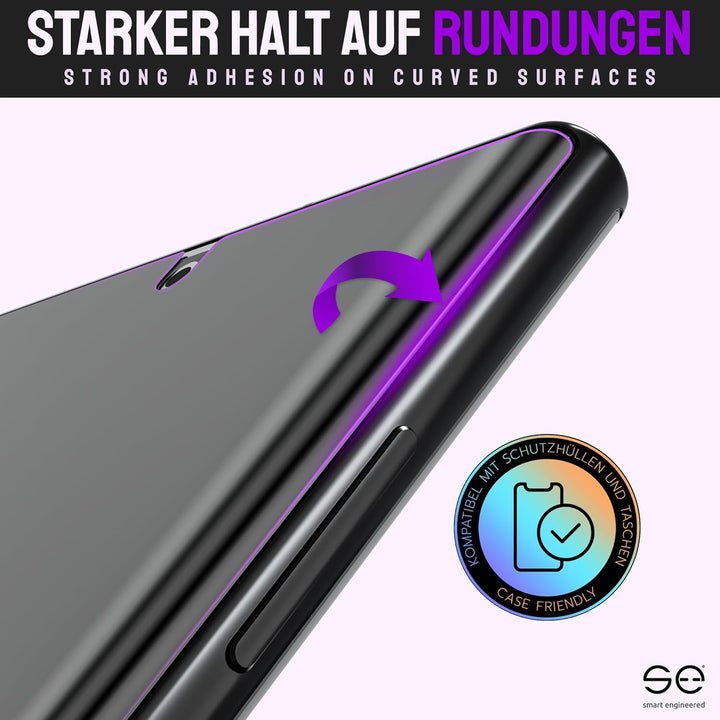 2x se® 3D SCHUTZFOLIE Privacy für Apple iPhone 15 Plus,Blickschutz, 100% Fingerabdruck & FaceID komp