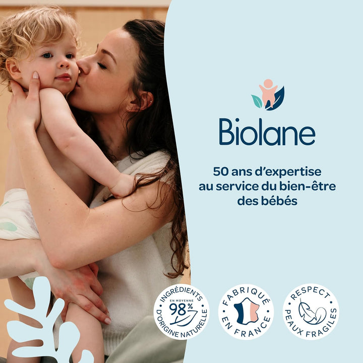 BIOLANE - Baby-Reinigungstücher Pure Water – 6 x 48 Stück (288 Tücher) – 99% gereinigtes Wasser – re