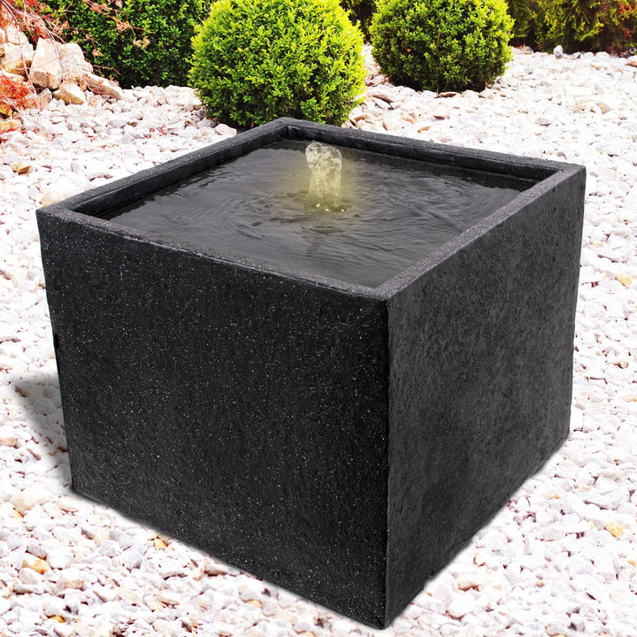Gartenbrunnen Brunnen Zierbrunnen Zimmerbrunnen Springbrunnen Brunnen mit LED-Licht 230V Wasserfall