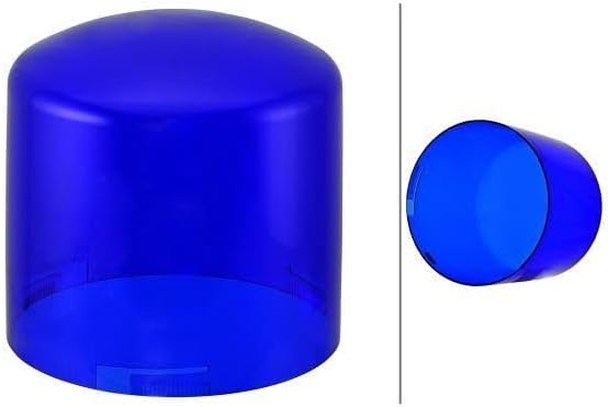 HELLA - Halogen-Rundumkennleuchte - KL 8000 - 12V - blau - Anbau/geschraubt - Stecker: Flachstecker