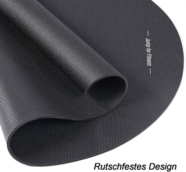 Feecco Springseilmatte, Rutschfeste 7mm Ultra-Dicke PVC Matte mit Hoher Dichte 1.37x0.91m, 1.37x0.91