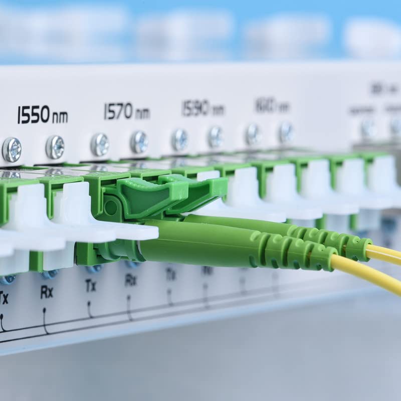 RamboCables 50m Glasfaserkabel LC/APC auf LC/APC,OS2 Simplex Singlemode 9/125µm LSZH，FTTH LWL Patchk