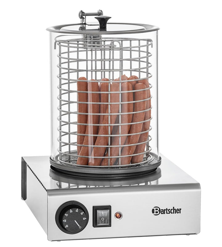 Bartscher a120401 Dampfgarer für Hot Dog 1000 W Edelstahl Maschine für Hot Dog