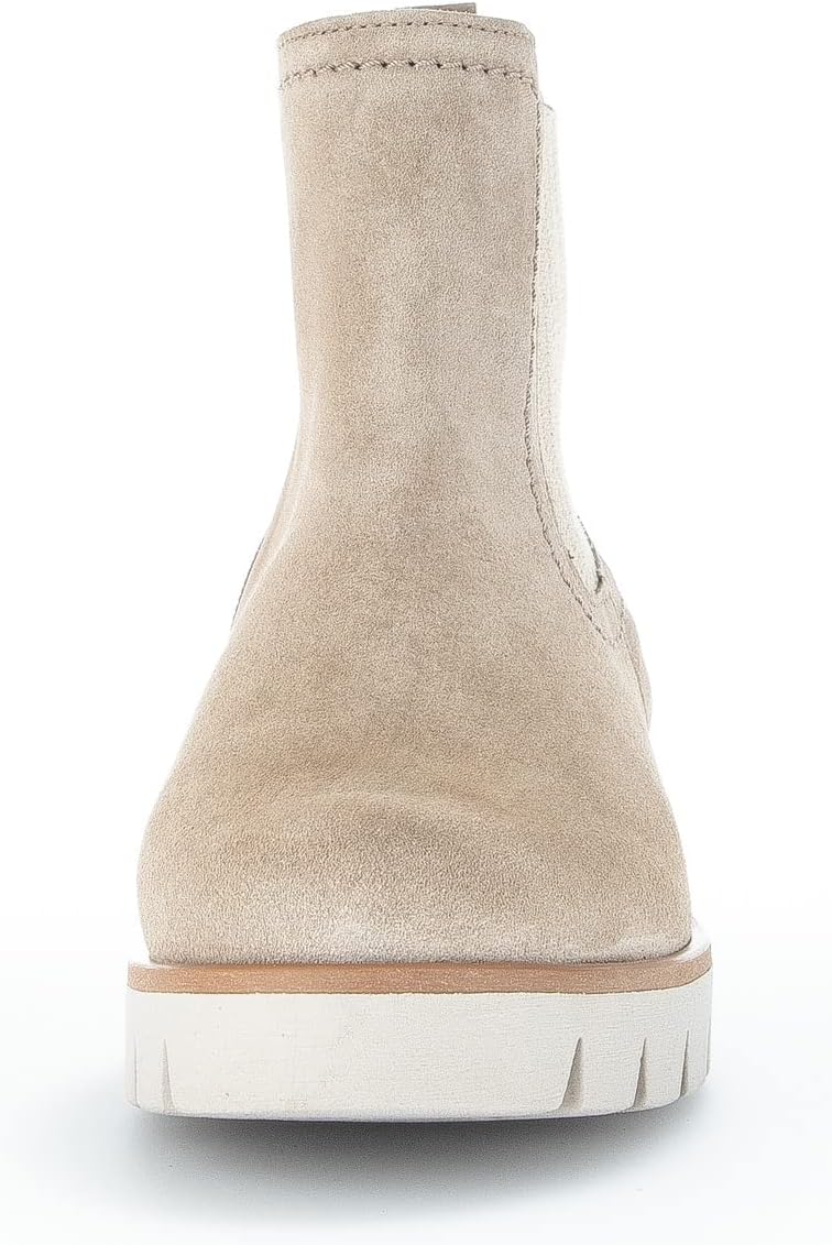 Gabor Damen Chelsea Boots, Frauen Stiefeletten,Wechselfussbett 42 EU Beige Kiesel 12, 42 EU Beige Ki