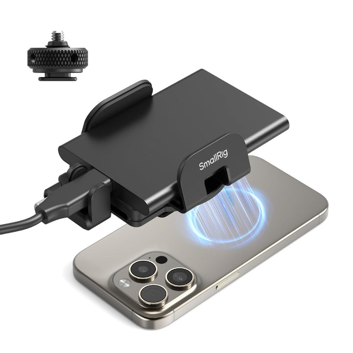 SMALLRIG Universal SSD Halterung mit Kabelklemme für Blitzschuh, 40–60 mm Klemmbreite, SSD-Halterung