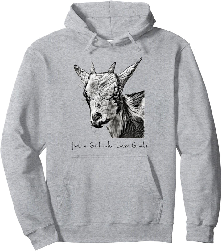 Gerade ein Mädchen, das Ziegen-T-Shirt liebt - Ziegent-shirt Pullover Hoodie