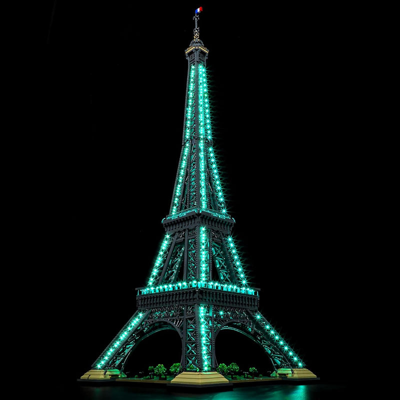 BRIKSMAX 10307 Led Licht für Lego Eiffelturm - Compatible with Lego Architecture Bausteinen Modell -