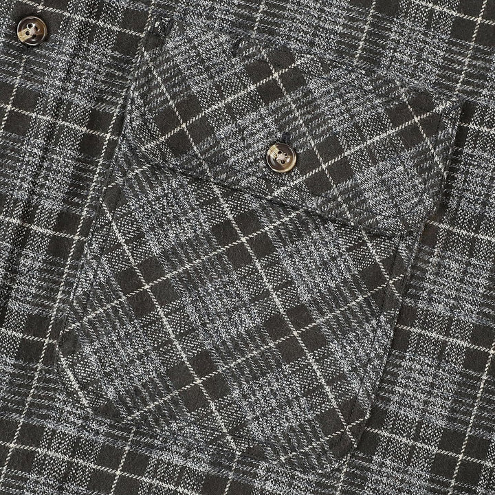 Dubinik® Flanellhemd Herren Button Down Kariert Baumwollhemd Freizeithemd Hemd Herren Langarm mit Zw