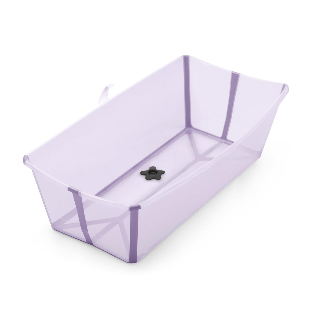 Stokke Flexi Bath X-Large, Lavender - Geräumige faltbare Babybadewanne - Leichte Konstruktion & einf