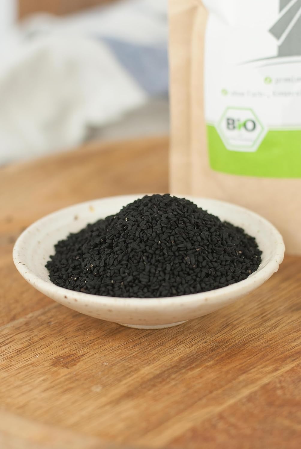 Schwarzkümmelsamen BIO ganz 1000 g I Schwarzkümmel ägyptisch I Rohkostqualität - 100% naturbelassen