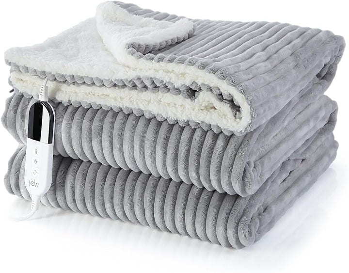 YDW Wärmedecke Heizdecke mit Abschaltautomatik - 180x130 cm Kuscheldecke Electric Blanket Wärme Behe