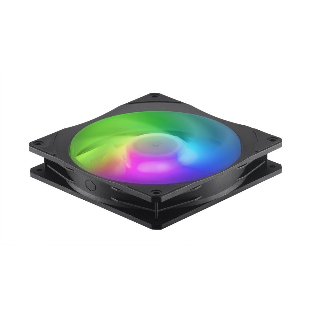 Cooler Master Mobius 140P ARGB Gehäuselüfter – 120mm ARG-Lüfter mit Ring-Blade-Design (PWM), Loop Dy
