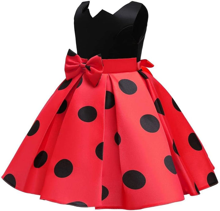 Lito Angels Marienkäfer Ladybug Kleid Kostüm Verkleidung Kleinkind Mädchen Grösse 2-11 Jahre Rot (mi