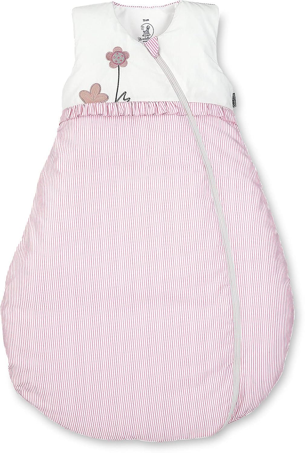 Sterntaler Schlafsack für Kleinkinder, Ganzjährig, Wärmeregulierung, Reissverschluss, Grösse: 90, Em