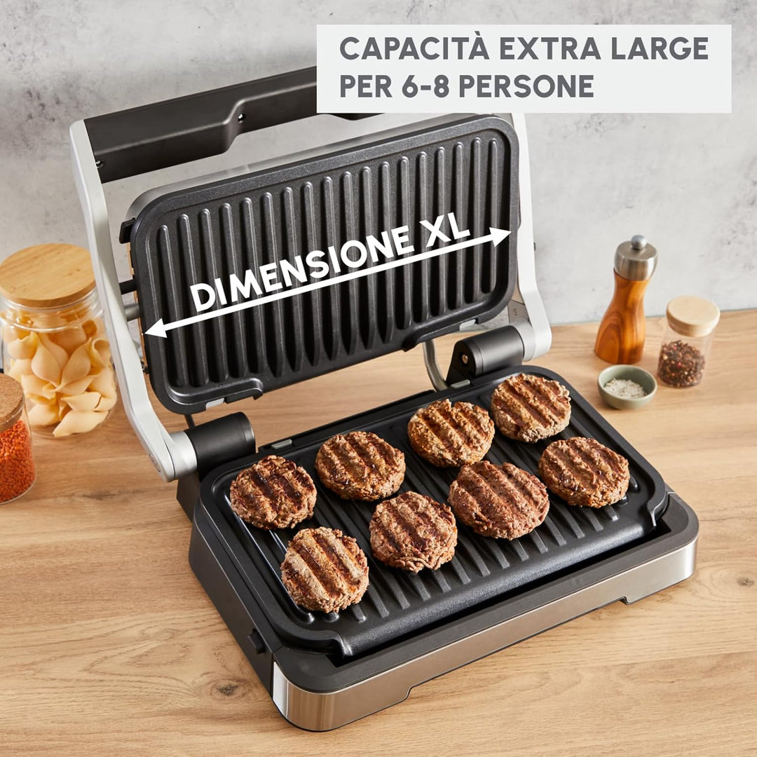 Moulinex Optigrill 4in1 XL, Elektrogrill, Grill und Ofen in einem Gerät, volle Mahlzeit, Kapazität 6