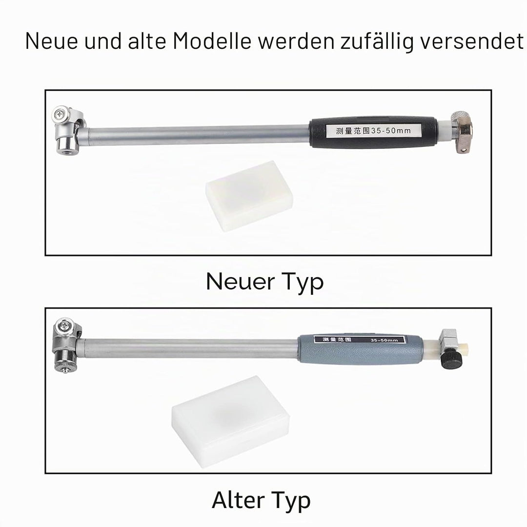 Oumefar 35-50mm Innendurchmesser Messgerät Innenmessgerät Innendurchmesser Messstab 2 Stk Spitze 0,0