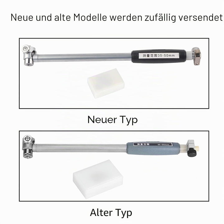 Oumefar 35-50mm Innendurchmesser Messgerät Innenmessgerät Innendurchmesser Messstab 2 Stk Spitze 0,0