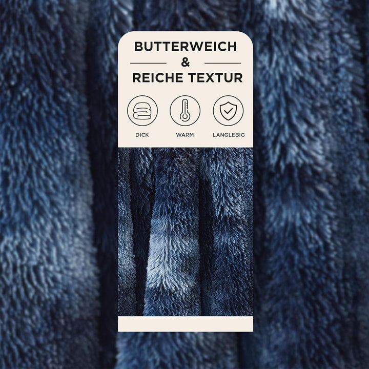 BEDSURE Kuscheldecke - Flauschig Decke, Warm Sherpa Sofadecke, Dicke Felldecke, Couchdecke, Flauschi