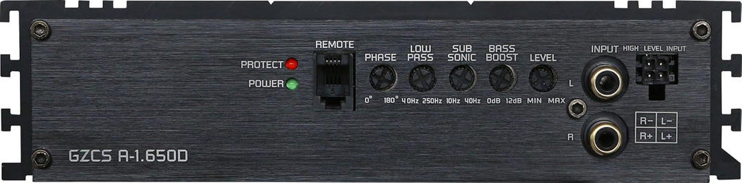 Ground Zero GZCS A-1.650D - 1-Kanal Endstufe mit 1300 Watt (RMS: 650 Watt)