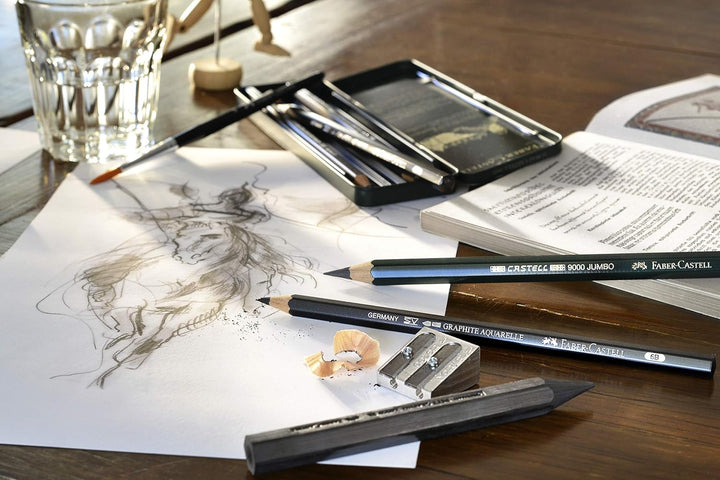Faber-Castell 117511 - Aquarellstift Albrecht Dürer 120er Metalletui &amp; 117805-5 Aquarellbleistifte G