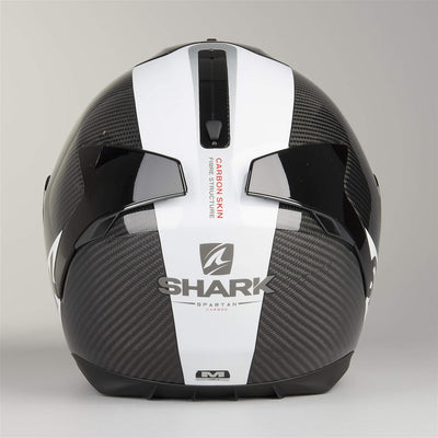 Shark Motorradhelm, Vollvisierhelm, Integralhelm Spartan Carbon weiss XXL, Unisex, Sportler, Ganzjäh