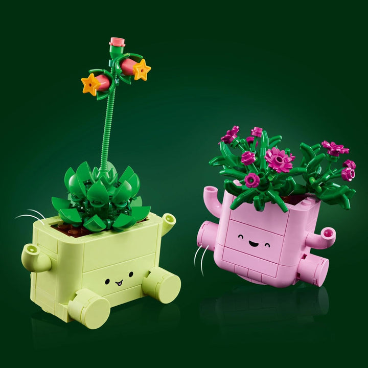 LEGO Botanicals Schaukelnde Pflanzen - Set mit Kunstblumen - mit 2 Kunstpflanzen & 2 pastellfarbenen