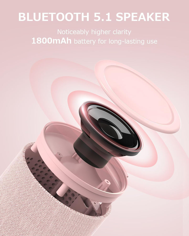 COLSUR Bluetooth Lautsprecher, Magnetic Kabelloses Ladegerät, Bluetooth Lautsprecher mit Nachtlicht,