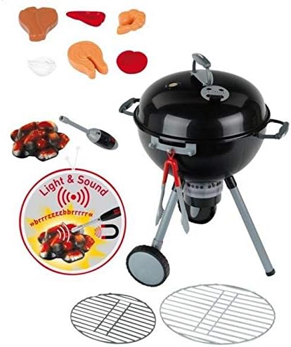 Theo Klein 9466 Weber Kugelgrill One Touch Premium | Kinder-Grill mit Licht, Sound und zahlreichem Z