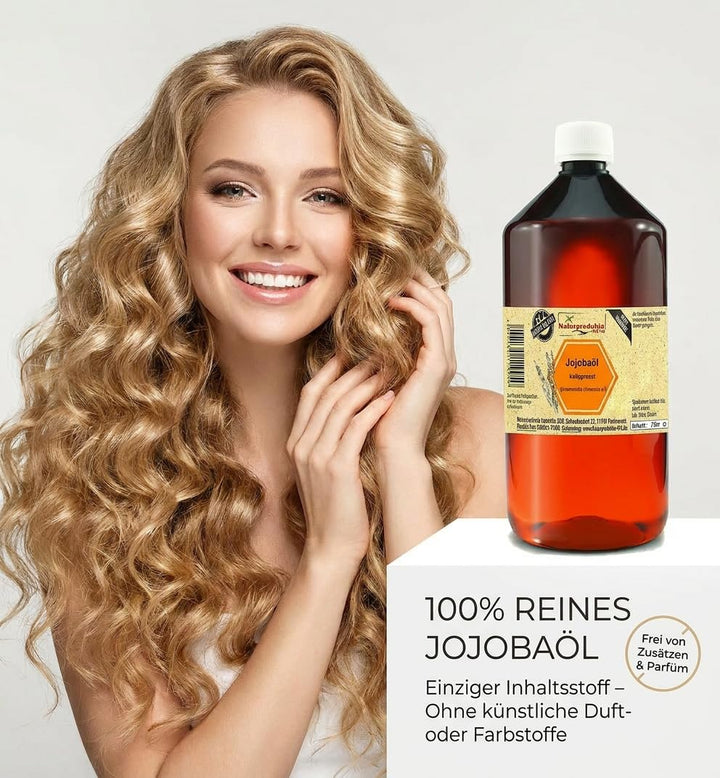 Jojobaöl kaltgepresst (1000 ml) Jojoba Öl kaltgepresst