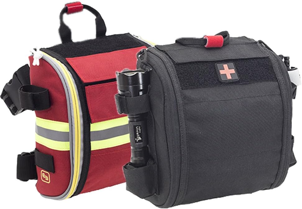 EB QUICKAID'S Oberschenkel-Holster (rot und schwarz) ohne Inhalt (rot)