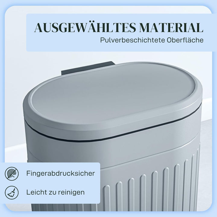 HOMCOM Mülleimer 20L Treteimer Abfalleimer mit Deckel und Fusspedal, Müllbehälter mit herausnehmbare