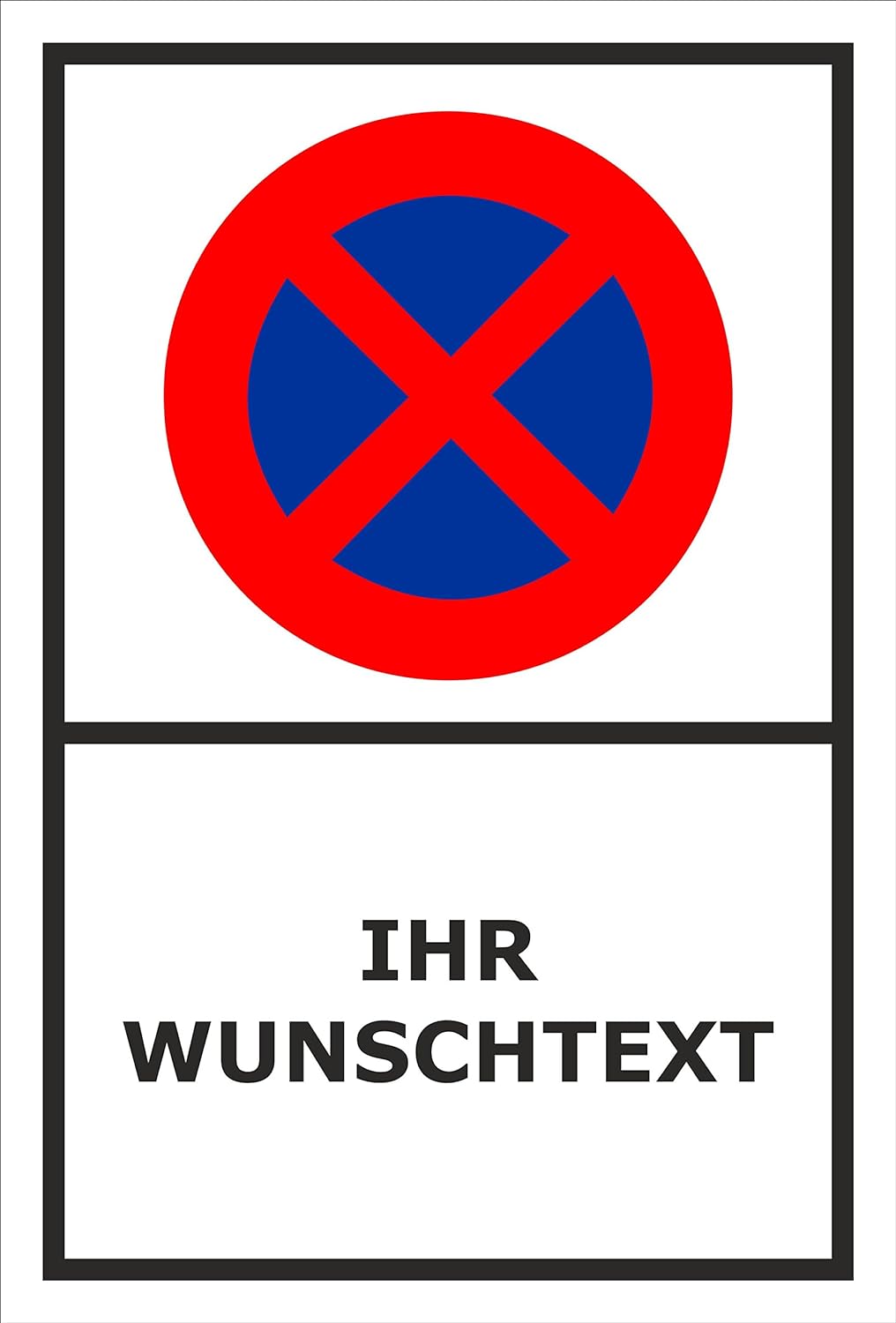 Melis Folienwerkstatt Schild - Parken verboten Wunschtext 60x40cm | 3mm Aluverbund – S00350-022-A 20