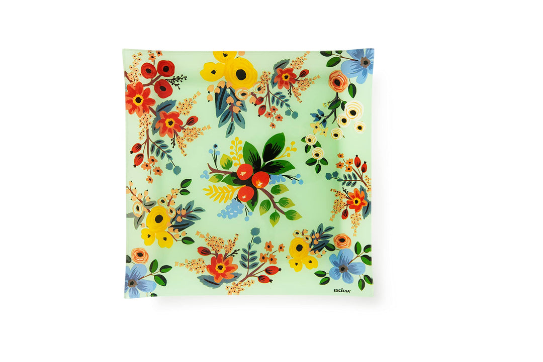 Excelsa Blumen Frida Teller Dekoriert Tablett 30 cm Blumendekor: Frida, 30 cm Blumendekor: Frida