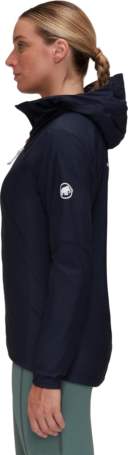 Mammut Damen Aenergy Hooded Windbreaker Jacke mit Kapuze XS Schwarz, XS Schwarz