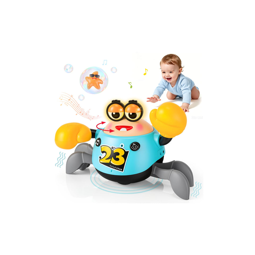 Krabbe Baby Spielzeug 6-12 Monate Krabbelspielzeug Tummy Time Toy | Interaktives mit Musik und Licht