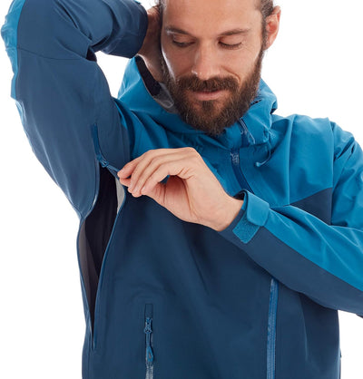 Mammut Herren Crater Hooded Hardshell-Jacke mit Kapuze XL wing teal-sapphire, XL wing teal-sapphire