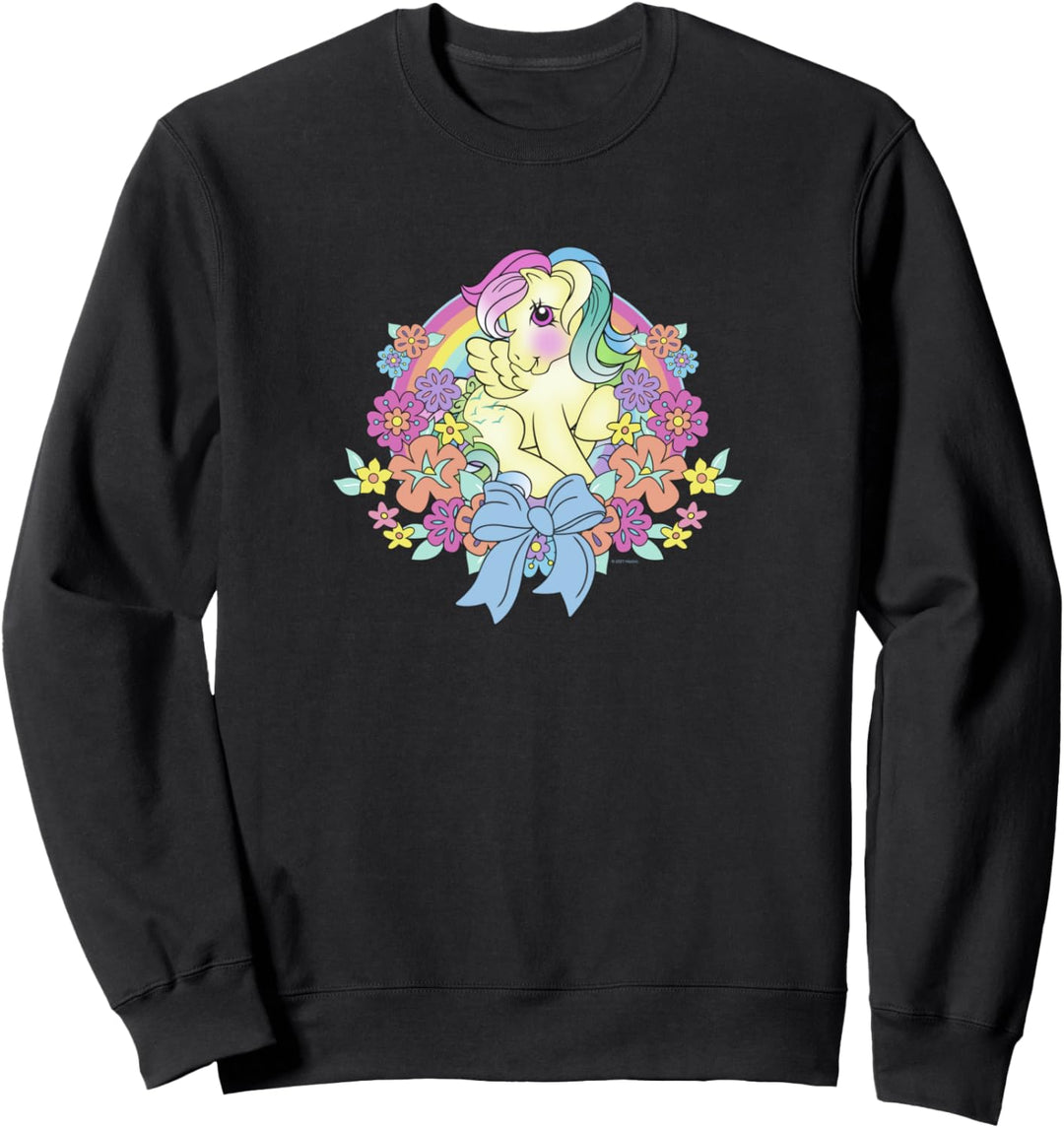 My Little Pony Sky Dancer In Floral Wreath With Rainbow Sweatshirt
