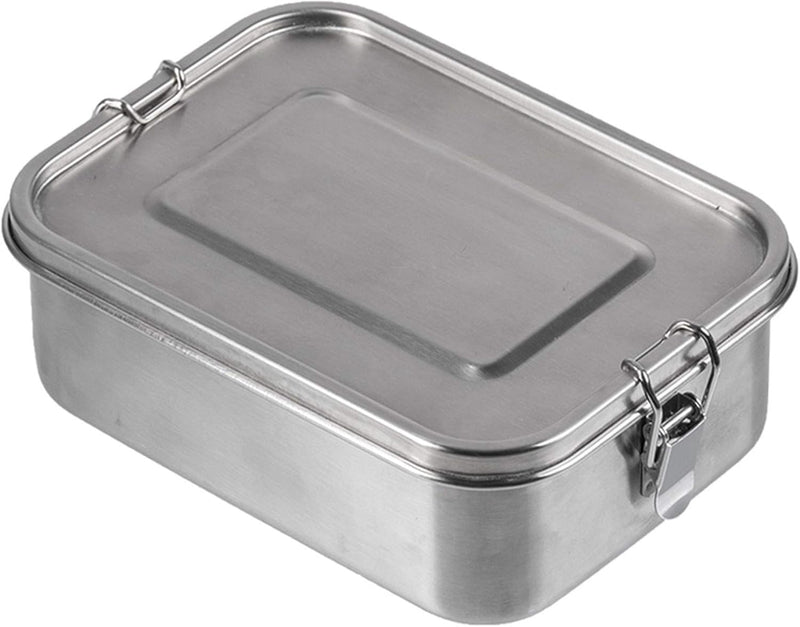 Mil-Tec Langlebige Lunchbox Plus aus Edelstahl Stainless Steel 18CM, Stainless Steel 18CM