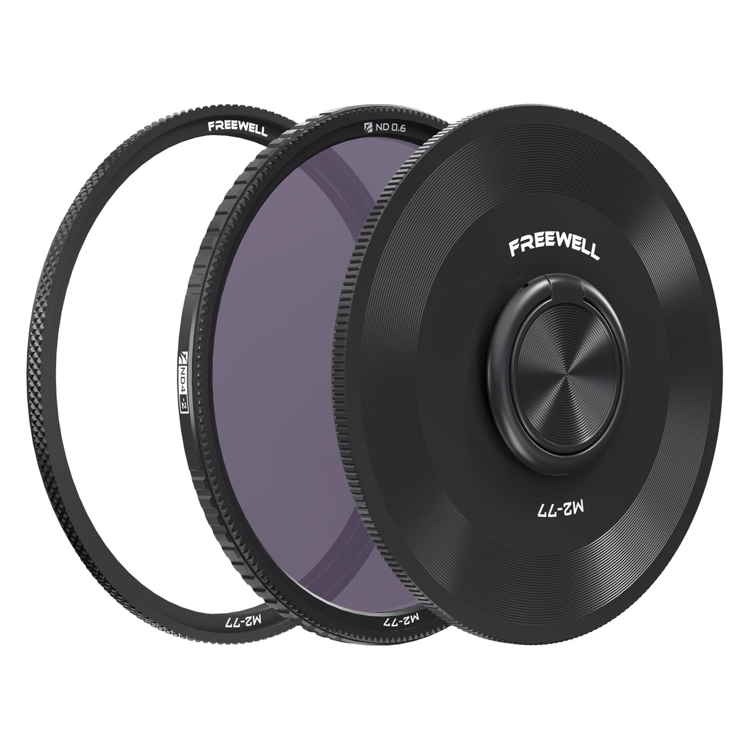 Freewell 77 mm ND4 (2 Blendenstufen) ND0.6 Kamerafilter, kompatibel mit der M2-Serie 77MM ND4, 77MM
