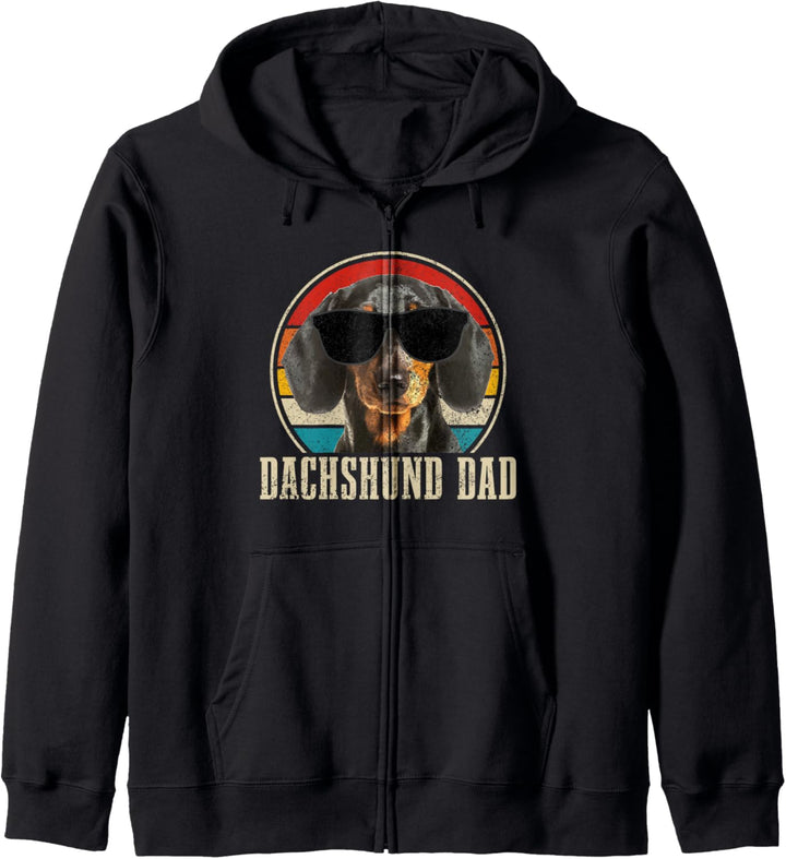 Dackel Hund Vintage Lustiges Hunde Kapuzenjacke