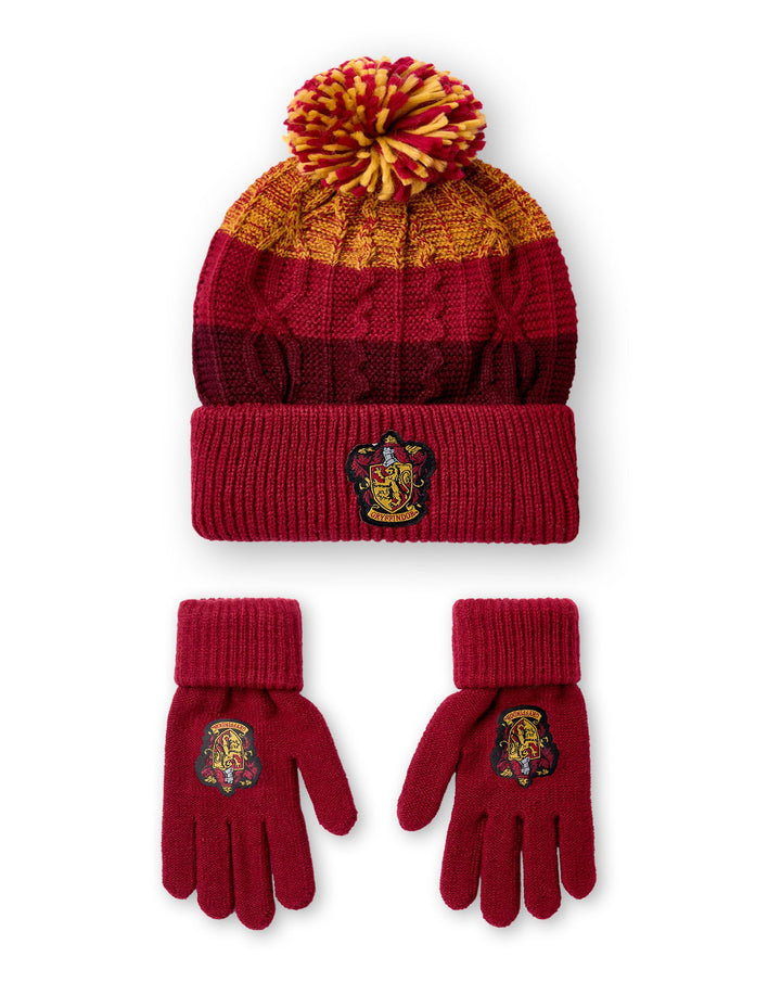 Harry Potter Hut und Handschuhe Set Erwachsene | Herren Damen Gryffindor Ravenclaw ODER Slytherin Hu