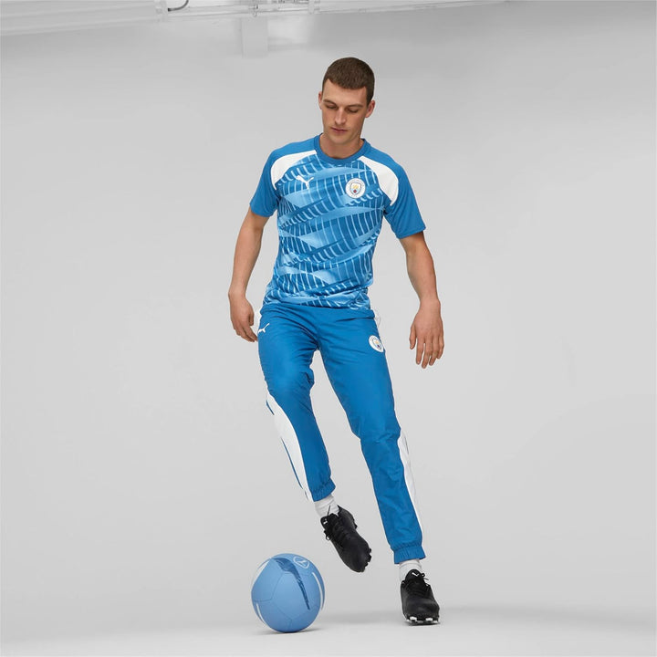 PUMA Unisex Prematch Ss Jersey T-Shirt M Blau, M Blau