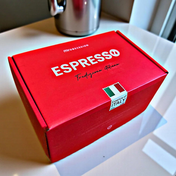 MY Obsession Espressotassen Set, 56 ml – extra dickwandig, italienisches Design, Premium Geschenkver
