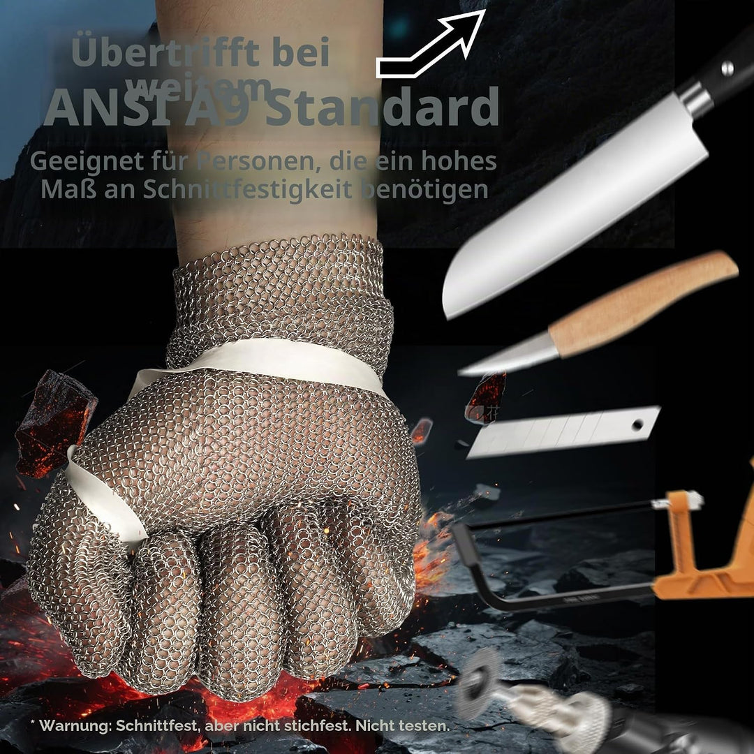 Schwer kettenhandschuh metzger handschuh Schnittschutzhandschuhe schnittfeste für Lebensmittelhandha