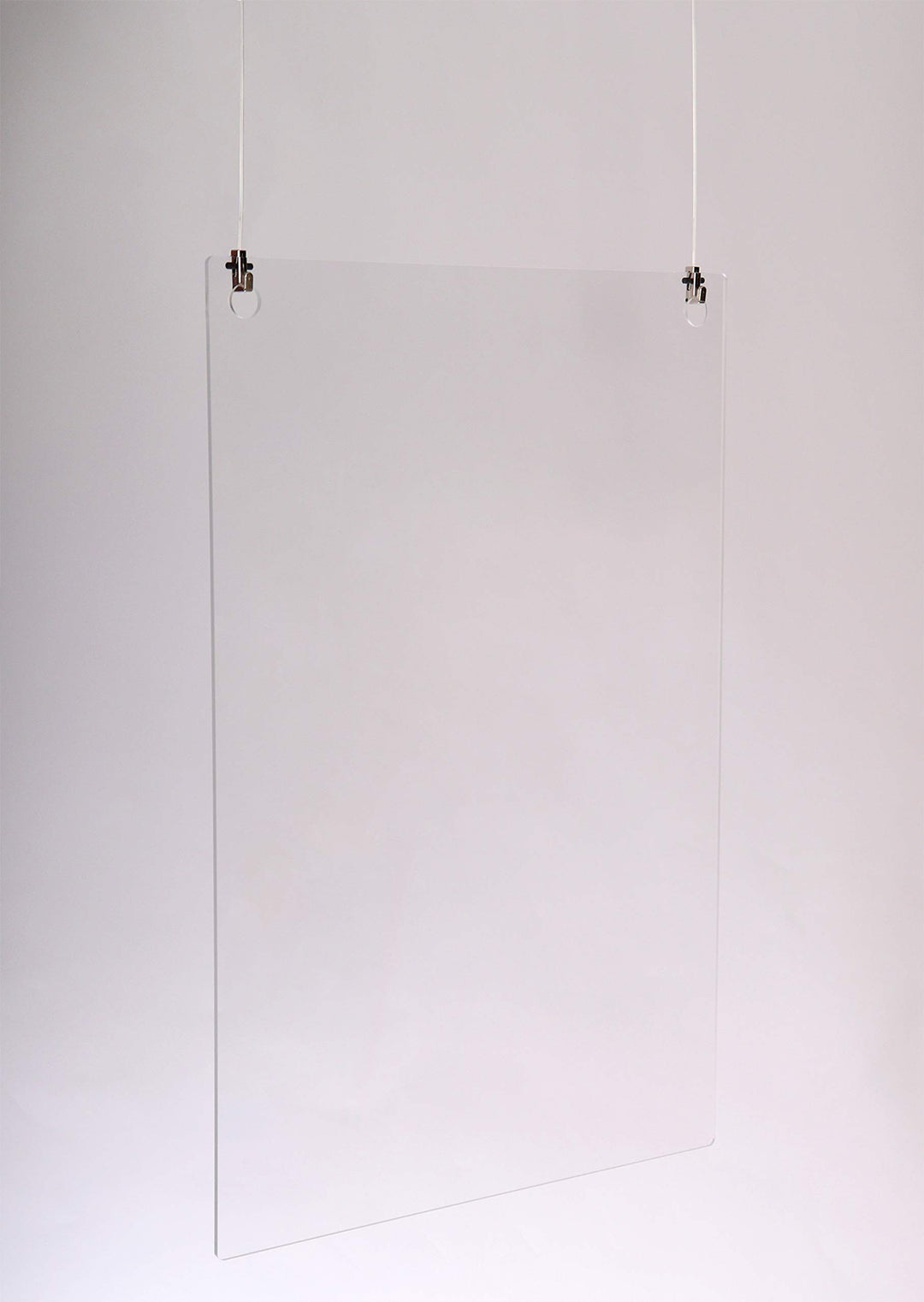 Queence | Hochwertiger Tröpfchenschutz aus Acrylglas zum Aufhängen | Hustenschutz für Empfangsbereic