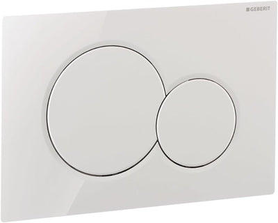 Geberit 115770115 Bet-Platte Sigma01 Betätigungsplatte 115.770.115, weiss, 1 Stück, Weiss