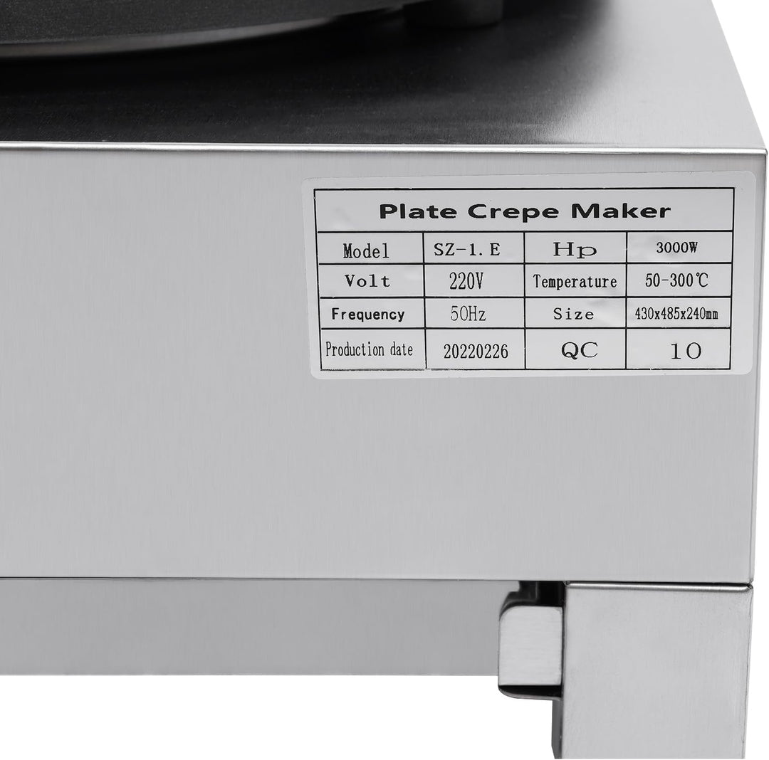 Elektrischer Crepes Maker und Poffertjes Macher Ø 40 cm - Antihaftbeschichteter Pfannkuchen Maker mi