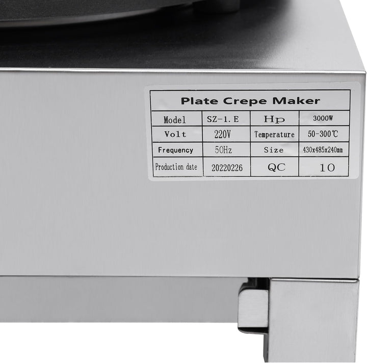 Elektrischer Crepes Maker und Poffertjes Macher Ø 40 cm - Antihaftbeschichteter Pfannkuchen Maker mi