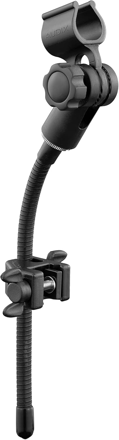 Audix D Clamp Swan Neck Microphone Fixture with Screw-Adjustable Clamping Equipment