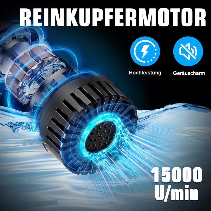 Akku Regenfasspumpe Kompatibel mit Makita 18V, Max. 3000 L/h, 6m Förderhöhe | Kabellose Wasserpumpe